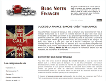 Tablet Screenshot of blog-notes-finances.com